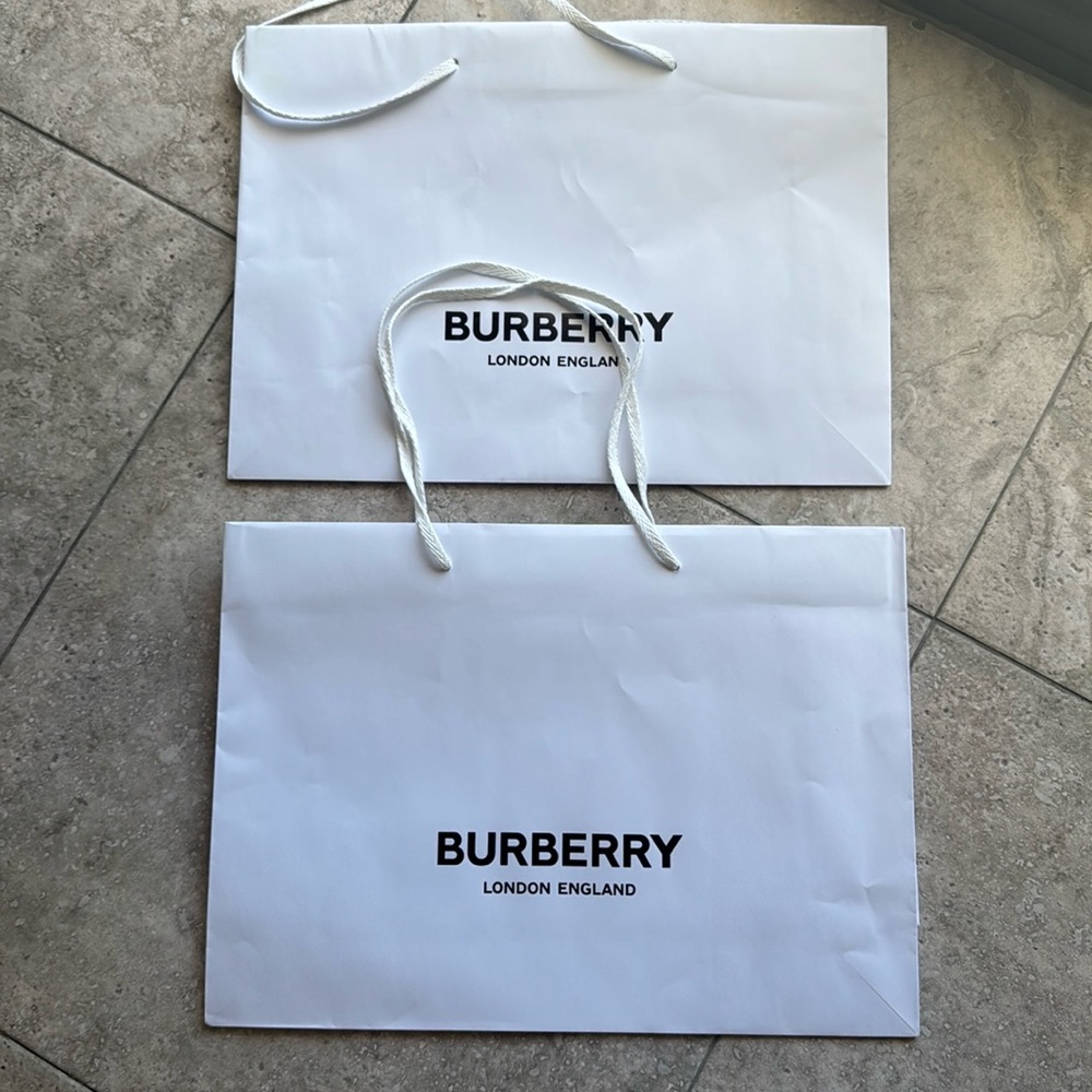 Set of 2 Burberry gift bags